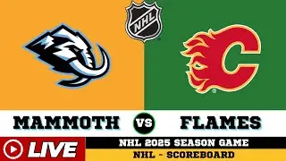 LIVE : Utah Mammoth Vs Calgary Flames | NHL 2025 | NHL Live SCOREBOARD | Dec 7 2025