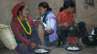 Cooking turnip vegetable in the village ll Rural village life