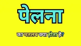 Pelna Meaning In Hindi | Pelna Ka Hindi Matlab kya Hota Hai | Word Meaning | Learn English