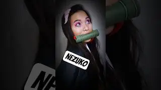 Nezuko Cosplay from Demon Slayers #nezuko #cosplay #shorts #reaction