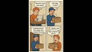 de postbode en het pakje