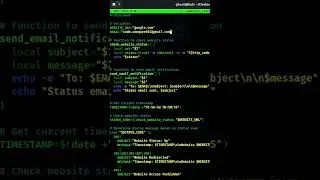 Bash Script#1 | Website Monitoring | Sending email alerts for uptime status #script