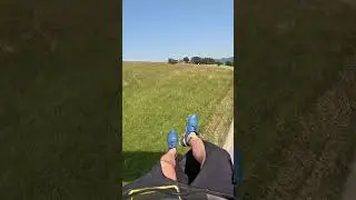 Landing at HoheWand. Flight, paragliderflight. #shorts  #paraglidingvideos #austria