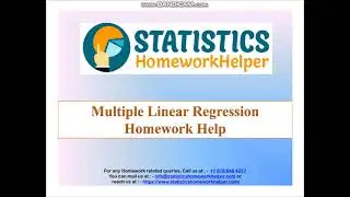 Multiple Linear Regression Homework Help