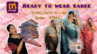 *MEESHO* Ready to wear Saree haul ❤️| Festive Wear ✨|Affordable | Ethnic Wear | Plus Size 💕| Ayushi 