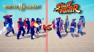 MORTAL KOMBAT VS STREET FIGHTERS IN TABS | Totally Accurate Battle Simulator