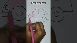 Car drawing using the letters 'O' and 'D'. @artisticbong17 #drawing #car #letters #reels #viral
