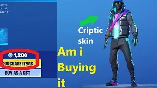 Buying the criptic skin and playing with it | Fortnite