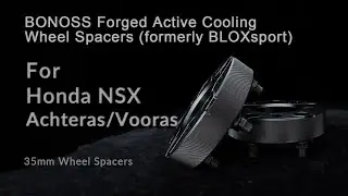 BONOSS Forged Actiice Cooling Wheel Spacers AL6061T6 35mm For honda nsx 5x120 70.1 m14x1.5