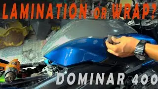 दोस्तो को  पसंद नहीं आया? Convert old dominar to new💯 | Dominar bike wrap👌| Bike lamination or wrap