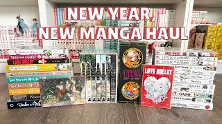 new year, new manga haul ( & shelf re-organization)!!