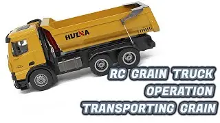 RC Grain Trucks Demonstration in Industrial Site: RC Scale Model Trucks