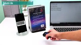 Eyoyo 1D Esc&aacute;ner de C&oacute;digo de Barras, Lector de C&oacute;digo de Barras CCD 3-en-1 Conexi&oacute;n Bluetooth/ 2.4G