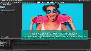 Studio Artist Transition Effects using Painted Bezier Paths