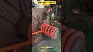 From Hot Steel to Perfect Spring | Machine vs Hand Made #HowToMake #Engineering #MetalWork #metal