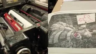 Elvisdead meets La Platine printing
