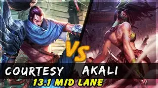 Courtesy - Yasuo vs Akali MID Patch 13.1 - Yasuo Gameplay