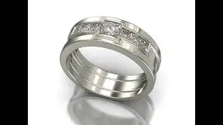 Diamond Ring Mens White Gold