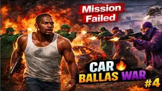&ldquo;Mission Fail Ho Gaya 😱 Car Me Aag Lag Gayi | Ballas Gang War | GTA San Andreas&rdquo;