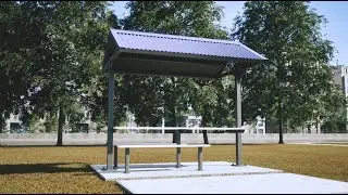 Product Visualization - Picnic Shelter