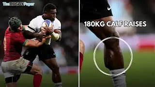 Nemani Nadolo on Josua Tuisova's FREAKISH calves!