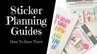 HOW TO STORE HAPPY PLANNER STICKER PLANNING GUIDES | DIY Happy Planner Notebook