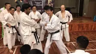 Budo Karate part 6 : Elbow technique self defend - Naka Sensei, JKA Malaysia Gashukku 2019