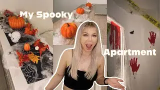 CHAOTICALLY Decorating My Apartment For Halloween