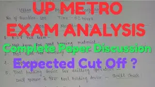 UP METRO (UPMRCL) EXAM ANALYSIS 17 APRIL 2021 || Complete Paper Discussion || Expected Cut   Off