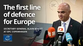 Alain Berset: Our first line of defence for the European continent is democratic security