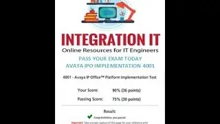 AVAYA IPO IMPLEMENTATION 4001 EXAM