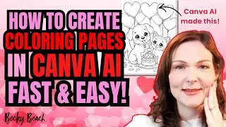 Create Coloring Pages in Canva AI to Make Money on Etsy and Amazon KDP Self-Publishing