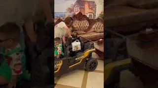Four seat remote control electric car cross country open children's toy car