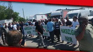 Kapıkule’de Tır Şoförlerinden Eylem