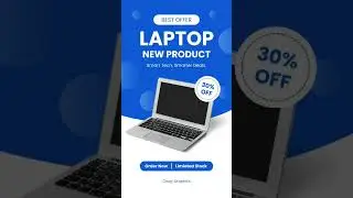 Blue White Modern Laptop New Product