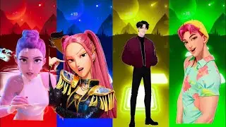 K-POP Demon Hunters ft. SAJA Girls 🎧 | Tiles Hop Beat Drop