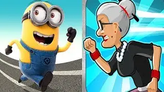 Despicable Me Minion Rush VS Angry Gran Run Android iPad iOS Gameplay HD