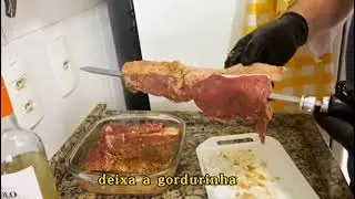 Contra filé na churrasqueira elétrica arke . Tempero especial