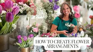 How to Create Flower Arrangements for Your Home || Ballerina Farms Flower Subscription Review
