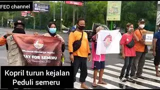 kopril turun kejalan peduli semeru