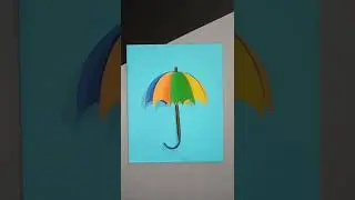 Beautiful Monsoon 🌧️☔ Craft Idea #monsoon #diycrafts #trending #rain #shorts