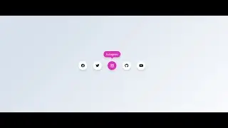 Social Media Buttons with Tooltip on Hover using only HTML & CSS