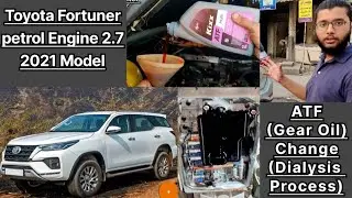 Toyota Fortuner 2.7 petrol 2021 Model | ATF (Gear Oil) Change with (Dialysis process) | #toyota #lhr