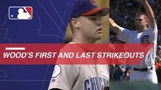 A look at Wood's first and last MLB strikeouts