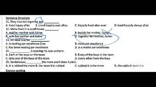 Sentence structure| English| Intermediate category BPS 5 to 15 jobs 