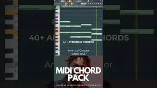 Most used afrobeat chord pattern #musicproduction #chordsprogression