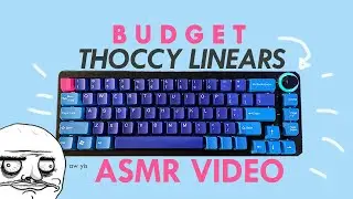 i built a budget keeb with thoccy linears! | ASMR + UNBOXING | #TOM680