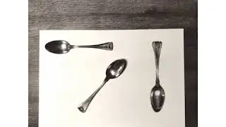 WHAT IS THE SPOON DRAWING?               HYPERREALISTIC DRAWING 3D - Silvia Pagano Art -