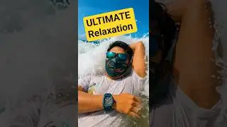 My skincare routine is a bit... immersive. 😂 #shorts #beach #vacation #funny #skincare #relax #ocean