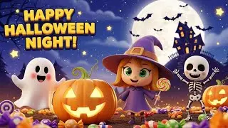 Happy Halloween Night! | Cute Ghosts, Pumpkins & Candy! | Nursery Rhymes & Kids Songs | Babyland